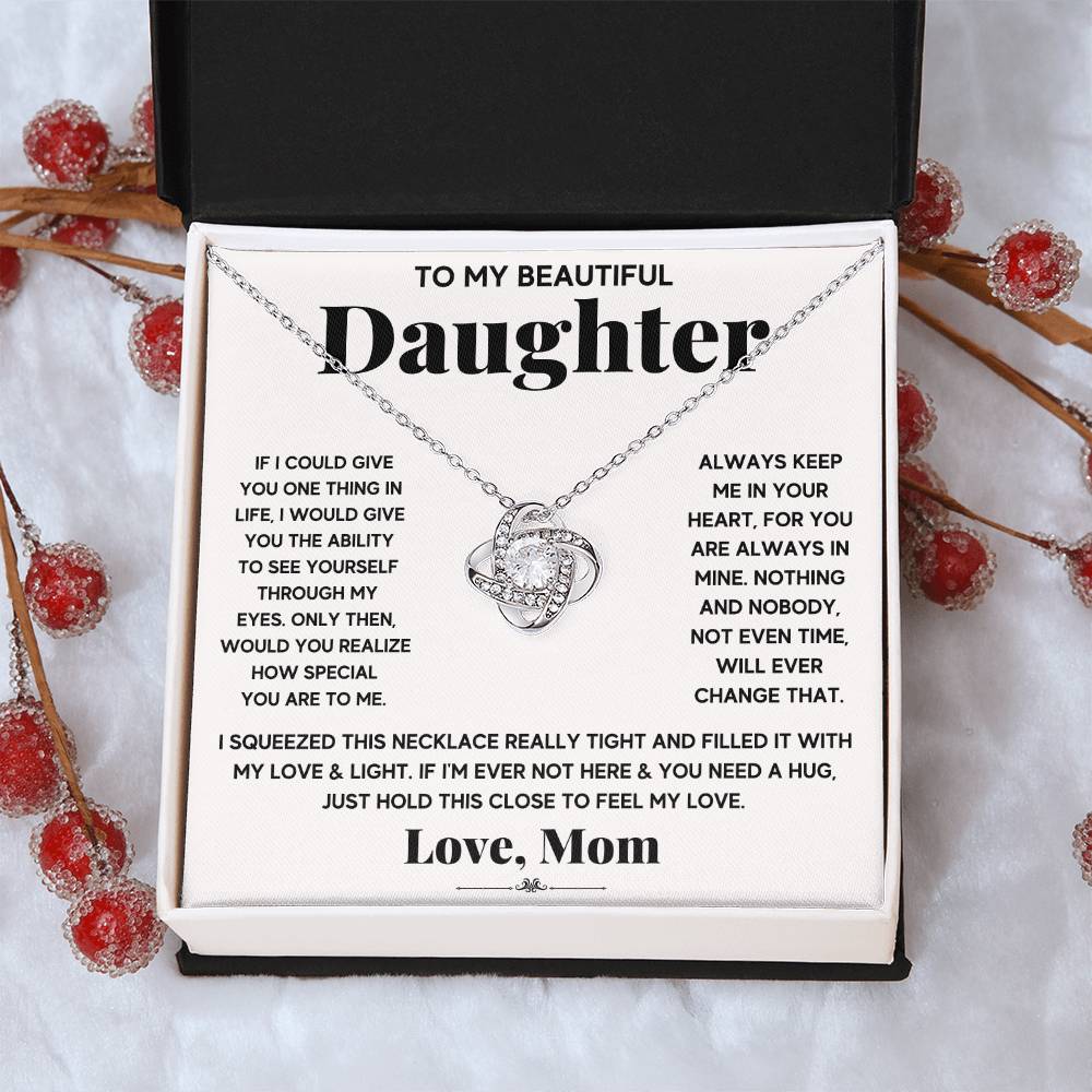 To My Beautiful Daughter, Just Hold This To Feel My Love