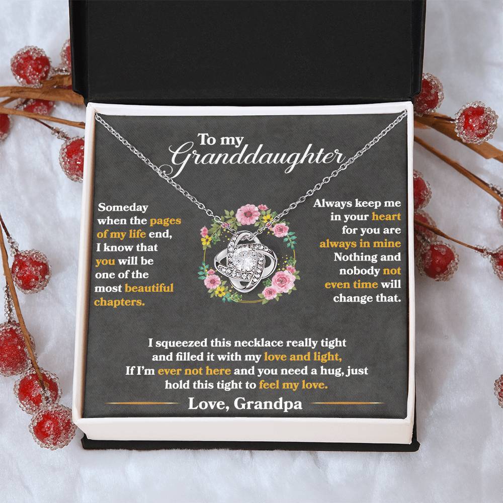 To My Granddaughter, Hold This Tight To Feel My Love